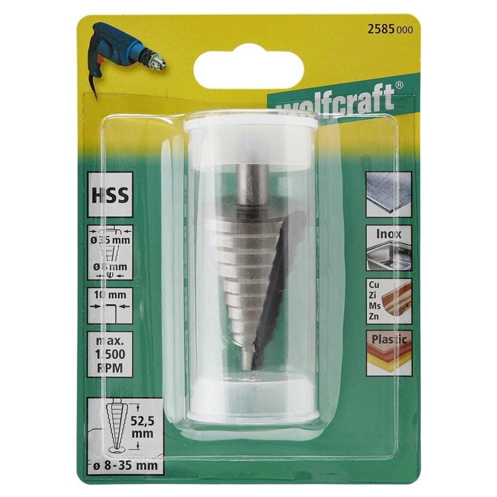 Punta Trapano a Gradini 10 mm 8-30 mm HSS Grigia 2516000 - Foto 6