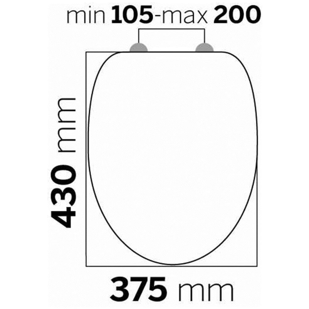 Sedile Wc Chiusura Morbida Douglas Mdf Marrone Chiaro 251675346 - Foto 1