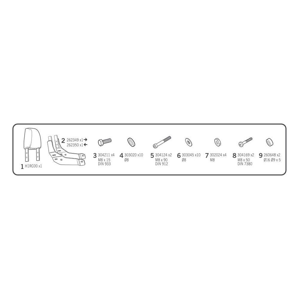 Attacchi Kit System Keeway K-light 125 Attrezzatura 2018 - Foto 2