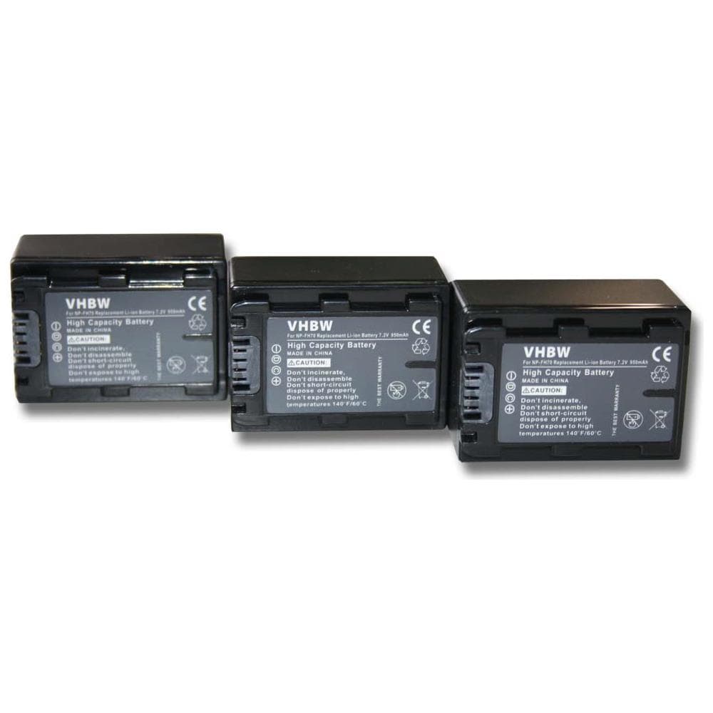 E 2x BATTERY 950mAh FOR Sony DCR-SR38 DCR-SR52 DCR-SR38E