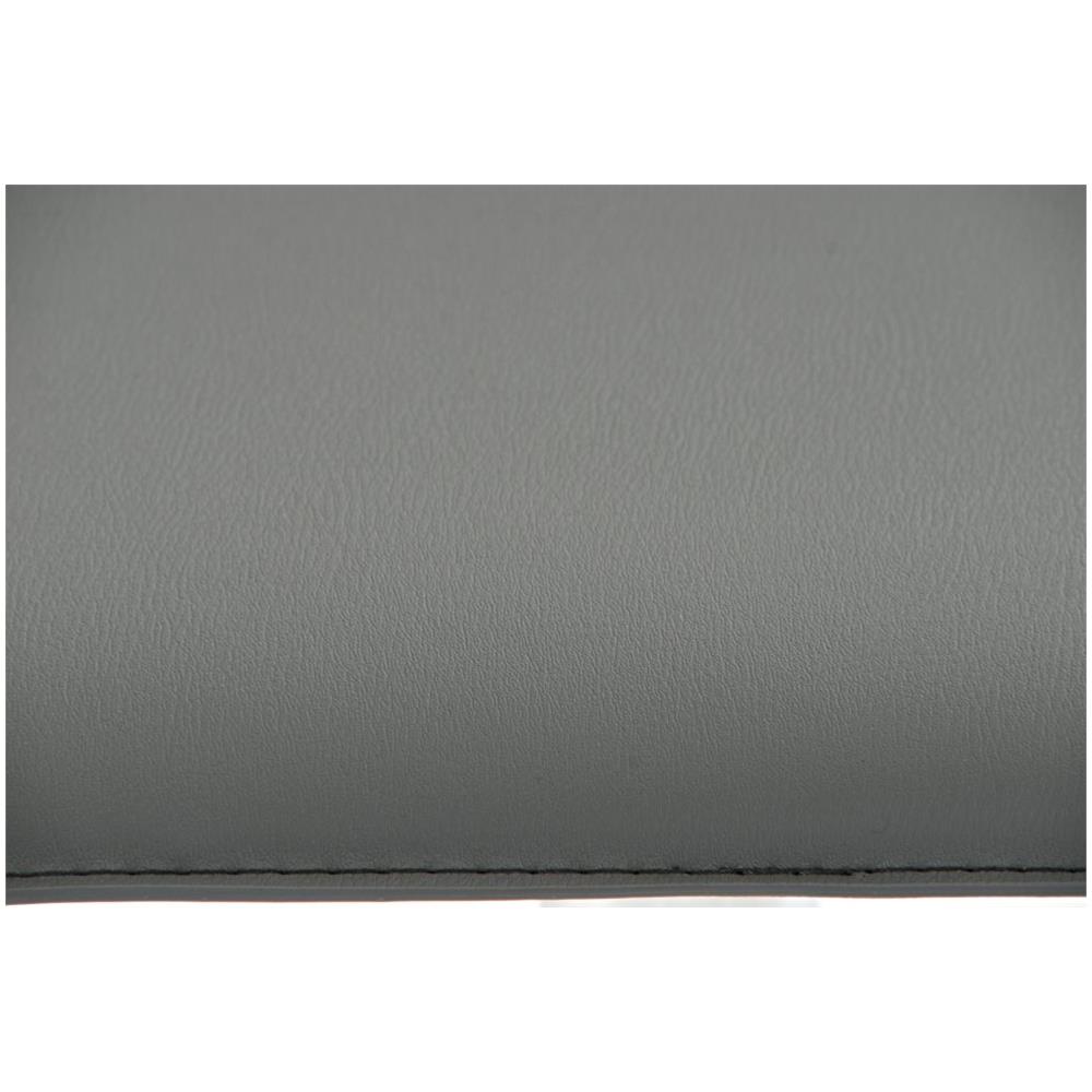 Sgabello Bar Dyn Imbottito In Similpelle I Sedia Bancone Regolabile 60-78 CM I Sgabello Alto Girevole 360° Con Schienale Accennato E Poggiapiedi Grigio - Foto 5