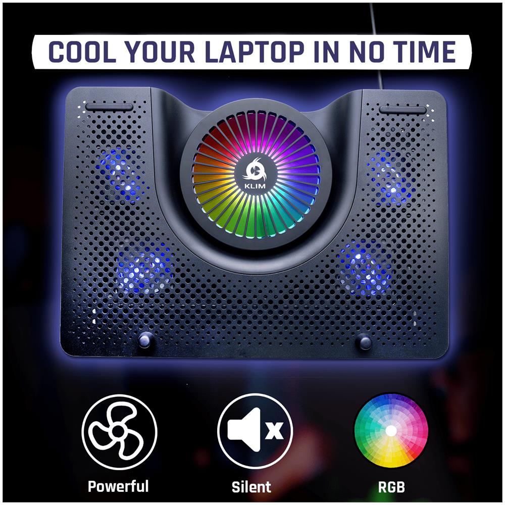 Nova Base Di Raffreddamento Rgb Per Pc Portatili Da 11"" A 19"" + Supporto Di Raffreddamento Per Laptop Da Gaming + Usb + Stabile E Silenzioso + Compatibile Con Mac E Ps4 - Foto 6