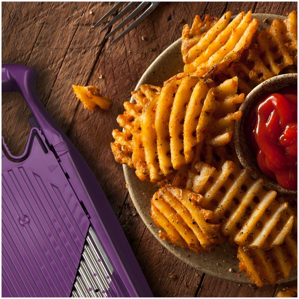 Tagliaverdure Wave-Waffle PowerLine - Tagliapasta Wave senza taglierina Tagliaverdure Tagliaverdure Tagliaverdure | viola - Foto 7