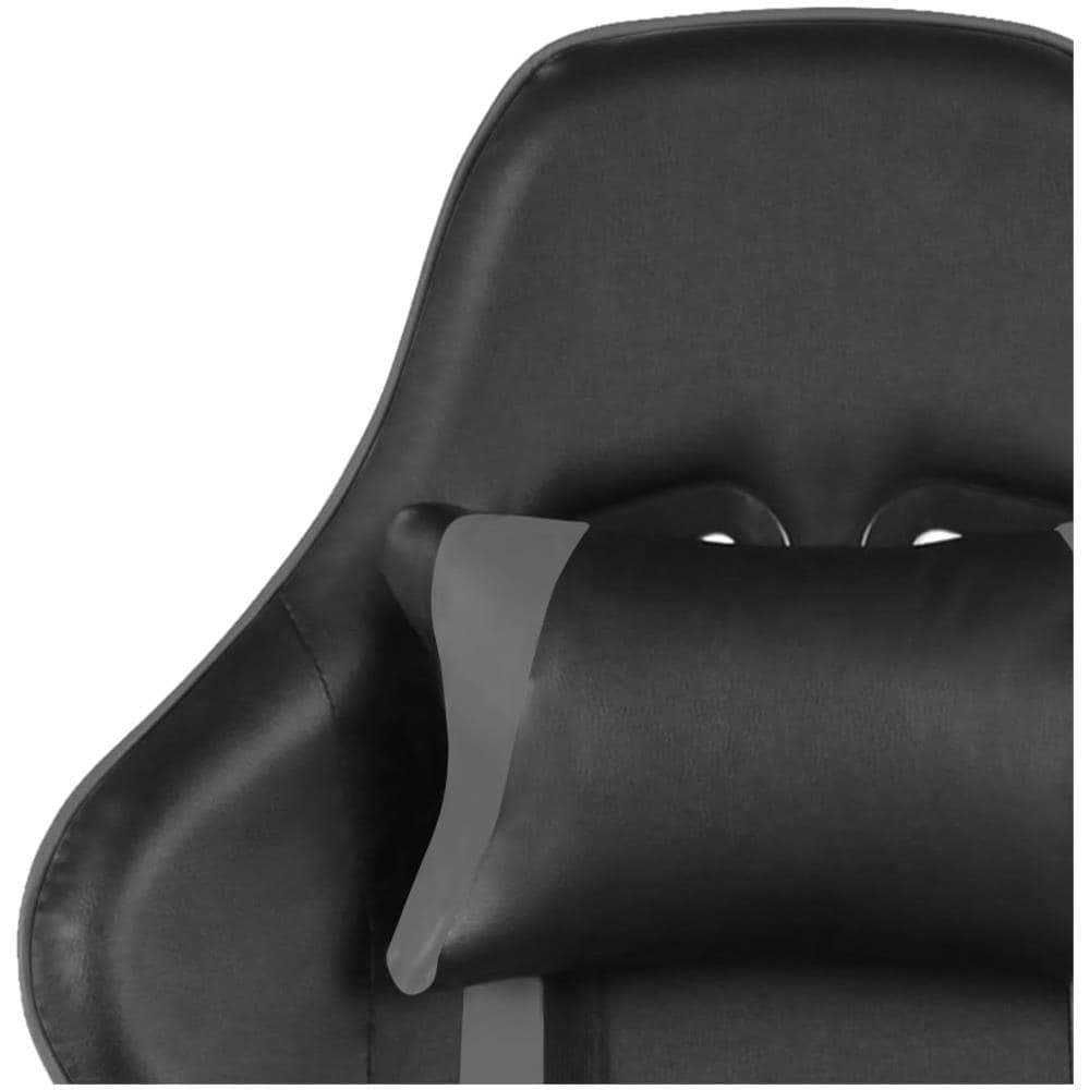 Sedia da Gaming Girevole Grigia in PVC - Foto 2