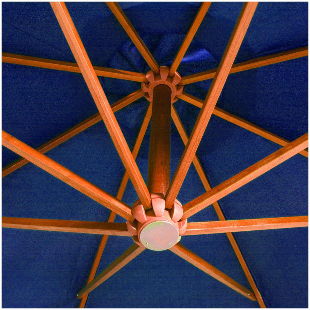 Ombrellone A Sbalzo Azzurro 3,5x2,9 M Palo In Abete Massello - Foto 2