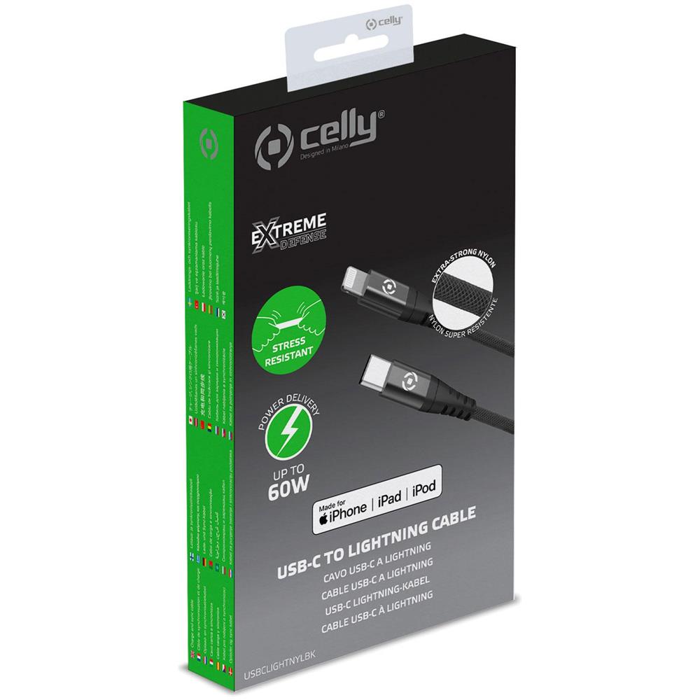 Usb-c - Cavo Lightning Nylon Usb-pd 60w 1m - Foto 2