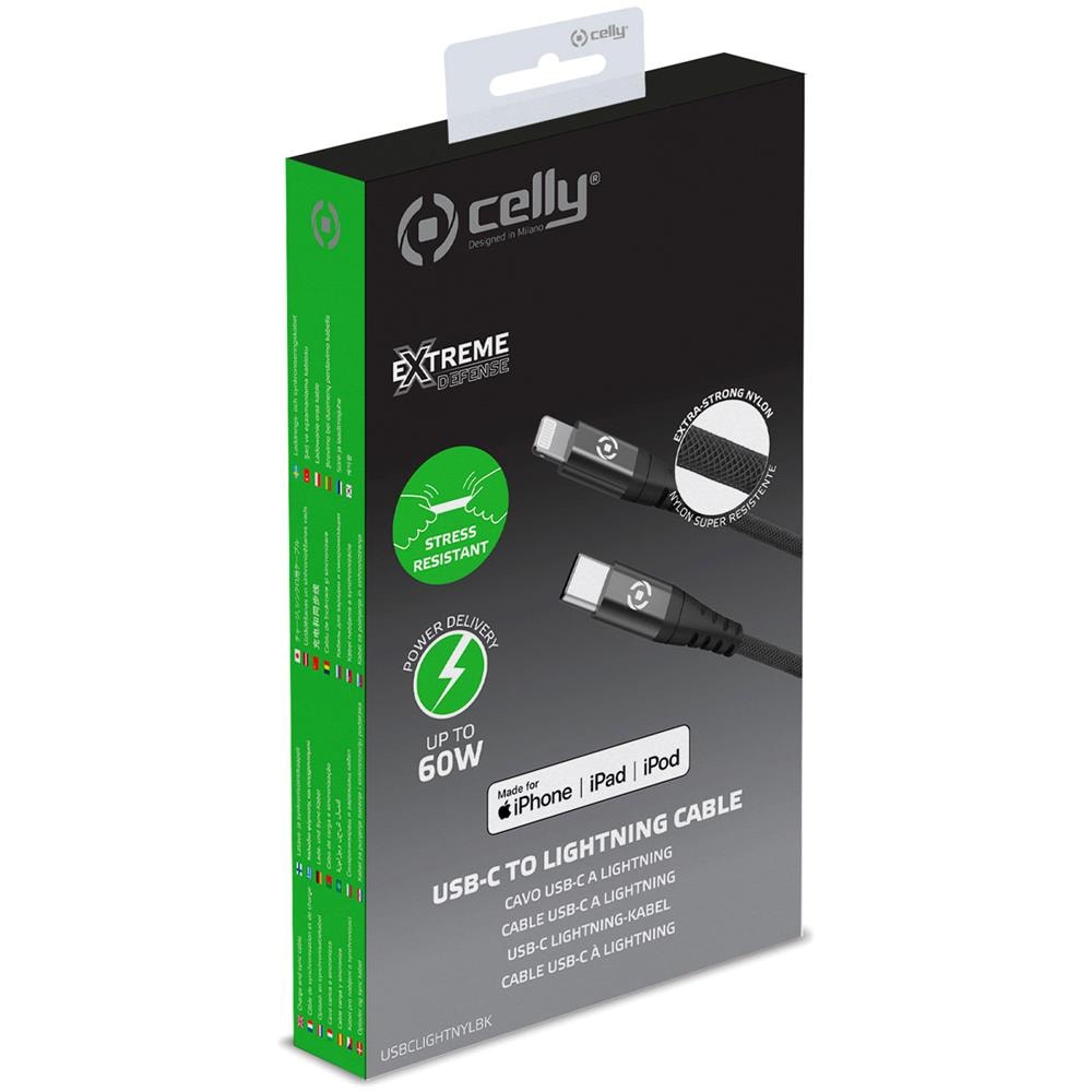 Usb-c - Cavo Lightning Nylon Usb-pd 60w 1m - Foto 6