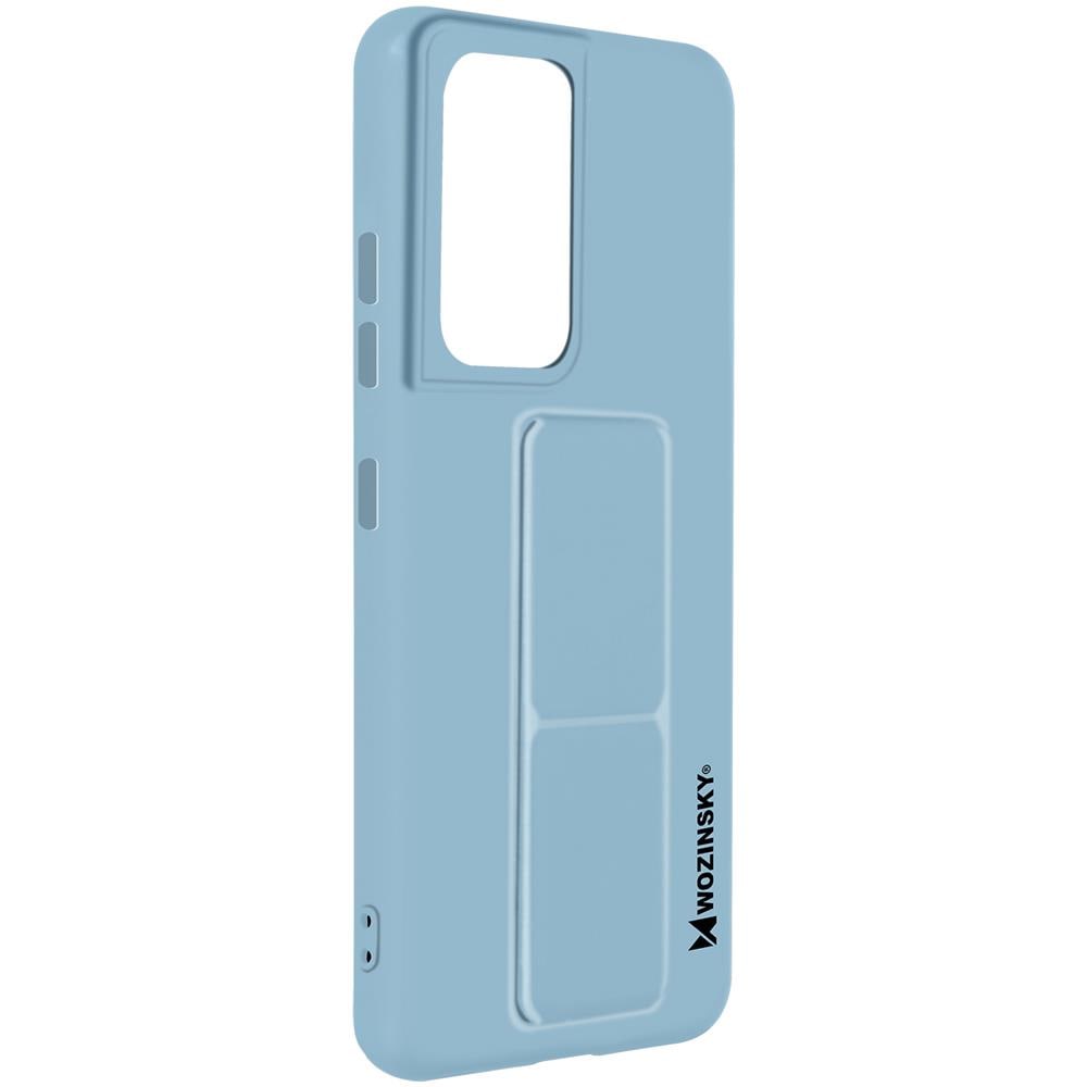 Cover Per Galaxy S21 Ultra Cavalletto Pieghevole Magnetico Azzurra - Foto 1
