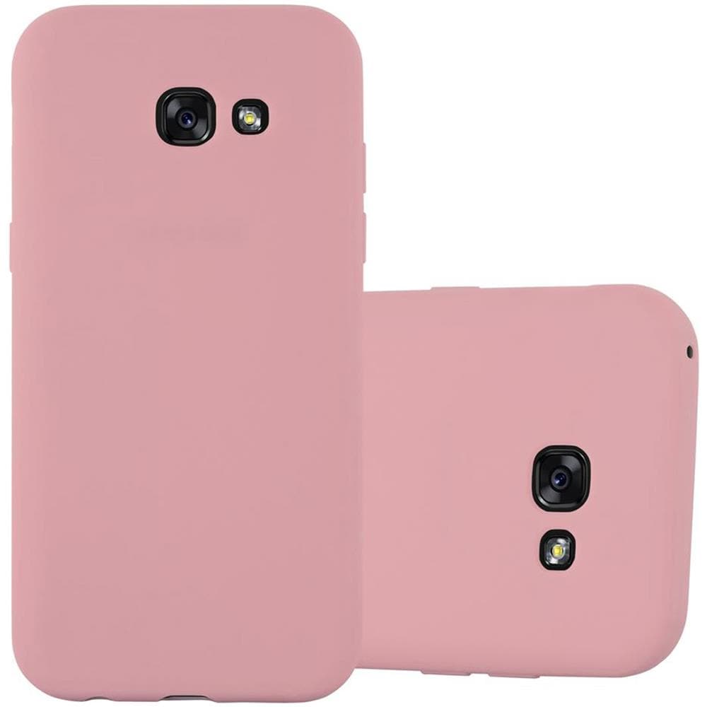 Custodia Compatibile Con Samsung Galaxy A7 2017 In Candy Rosa - Coperchio Protettivo In Silicone Tpu Flessibile - Foto 1