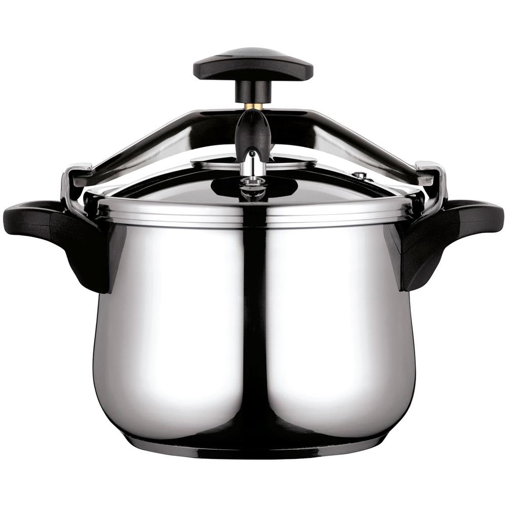 Clásica Bombe 8 Pentola A Pressione 8 L, Induzione, Acciaio Inox. 18/10, 3 Sistemi Di Sicurezza Argento - Foto 1
