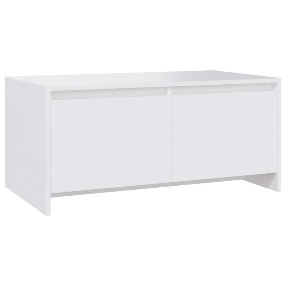 Tavolino da Salotto Bianco 90x50x41,5 cm in Legno Multistrato - Foto 2
