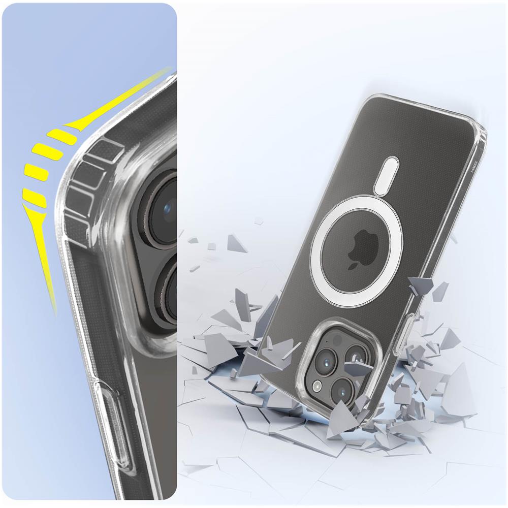 Cover Iphone 14 Pro Max Antiurtobi-materiale Compatibile Con Magsafe Trasparente - Foto 2