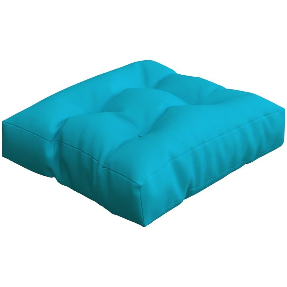 Cuscino Per Divano Pallet Turchese 60x60x12 Cm Tessuto - Foto 3