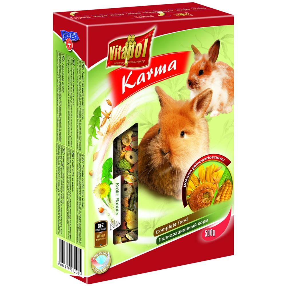 Vitapol zvp-1200, Fieno, 500 g, Coniglio, Vitamina A, Vitamina B, Vitamina C - Foto 1
