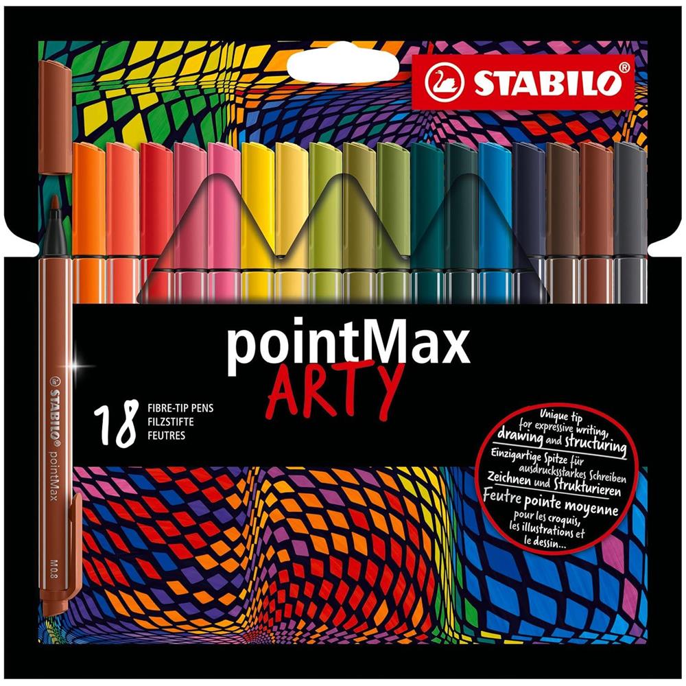 pointMax - Fineliner Premium - ARTY - Astuccio da 18 - Colori assortiti - Foto 1