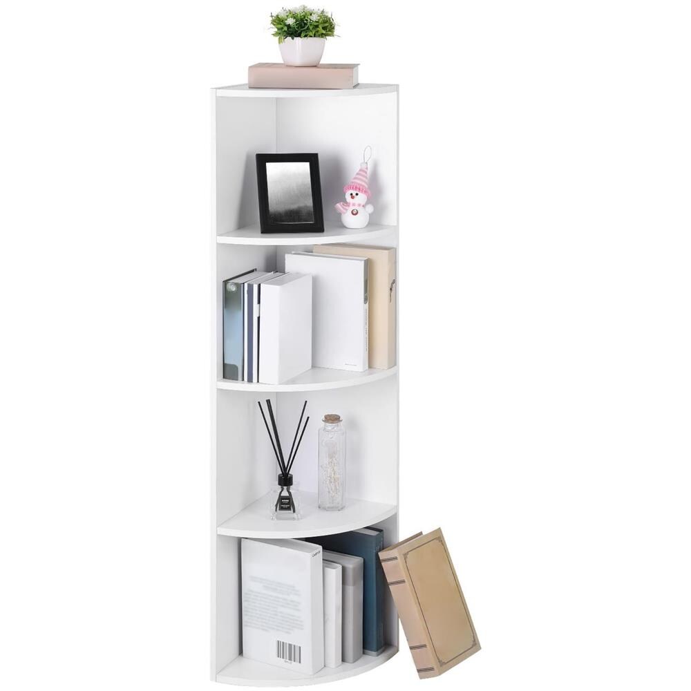 Libreria Valora CORNER SHELF bianca dal design moderno per soggiorno - Foto 2