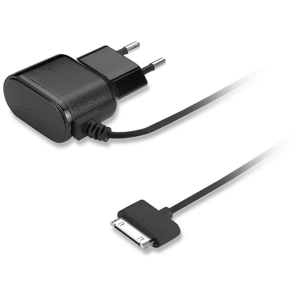 Apple Wall Charger 1A w / built-in Dock 30 Pin cable - Black - Foto 2