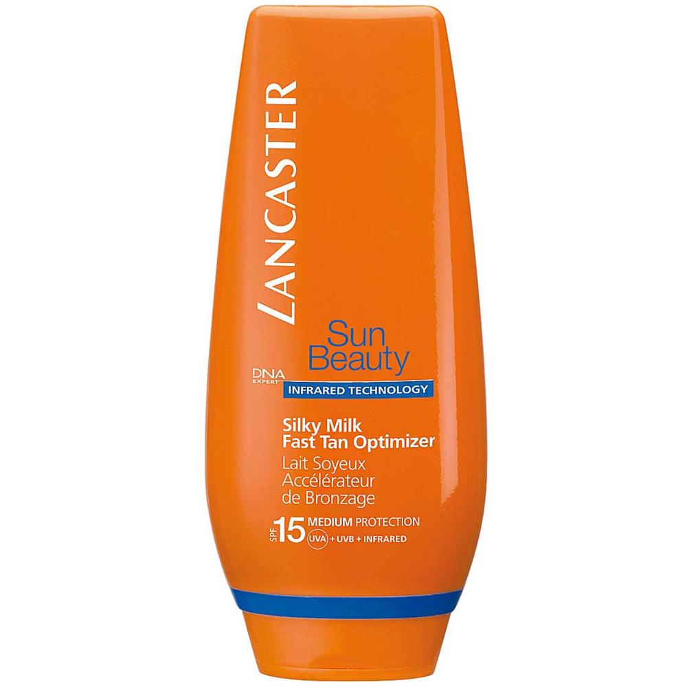 Sun Beauty Silky Milk Fast Tan Optimizer SPF 15 125 ml latte solare abbronzante protezione media - Foto 1