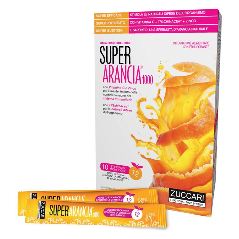 Super Arancia 1000 - Vitamina C - 10 Stick Pack Da 3,7gr - Foto 1