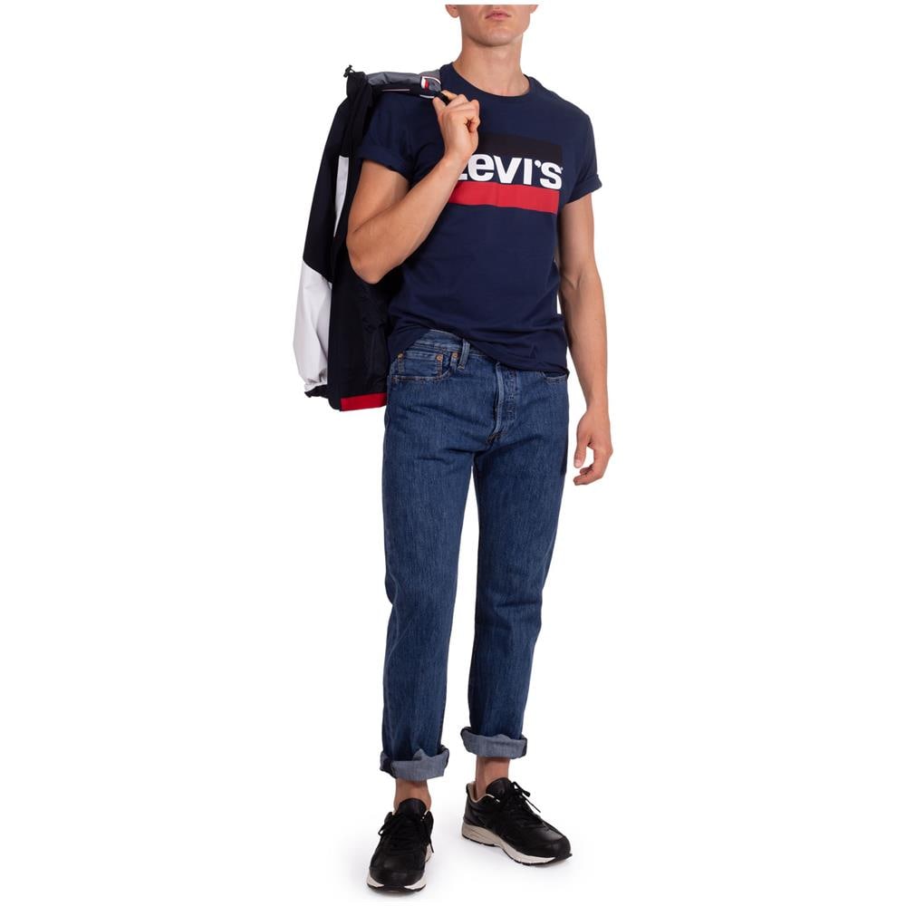 Sportswear Logo Graphic Dress Blue T-shirt Uomo Taglia Xxl - Foto 2