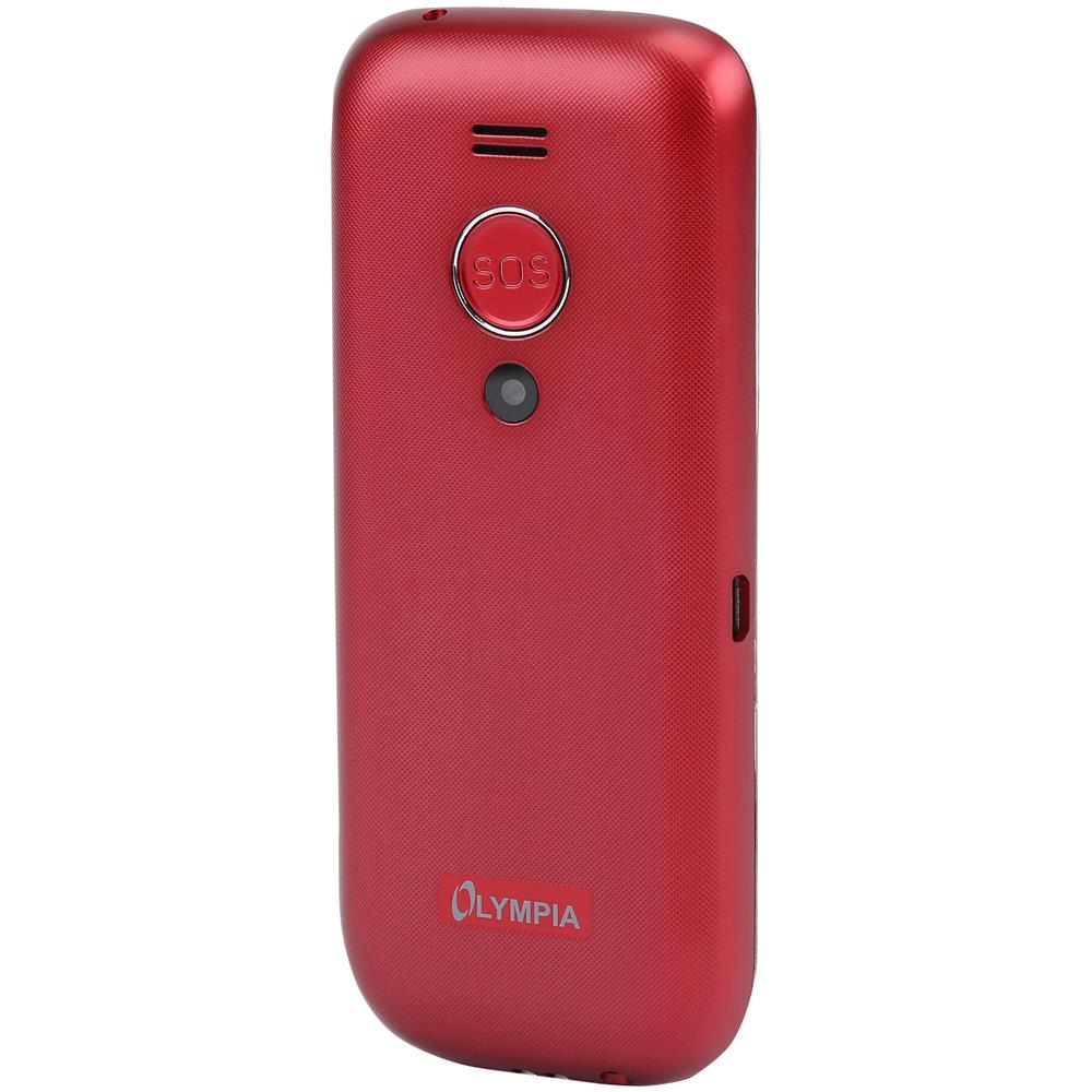 Joy Senior Phone Display 2.4" con Tasti Grandi + Tasto SOS Bluetooth Colore Rosso - Europa - Foto 2