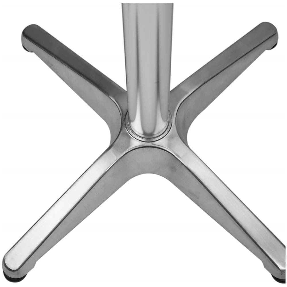 Darcus - Tavolo Rotondo A Colonna Acciaio E Alluminio Waterproof Tondo - Foto 2