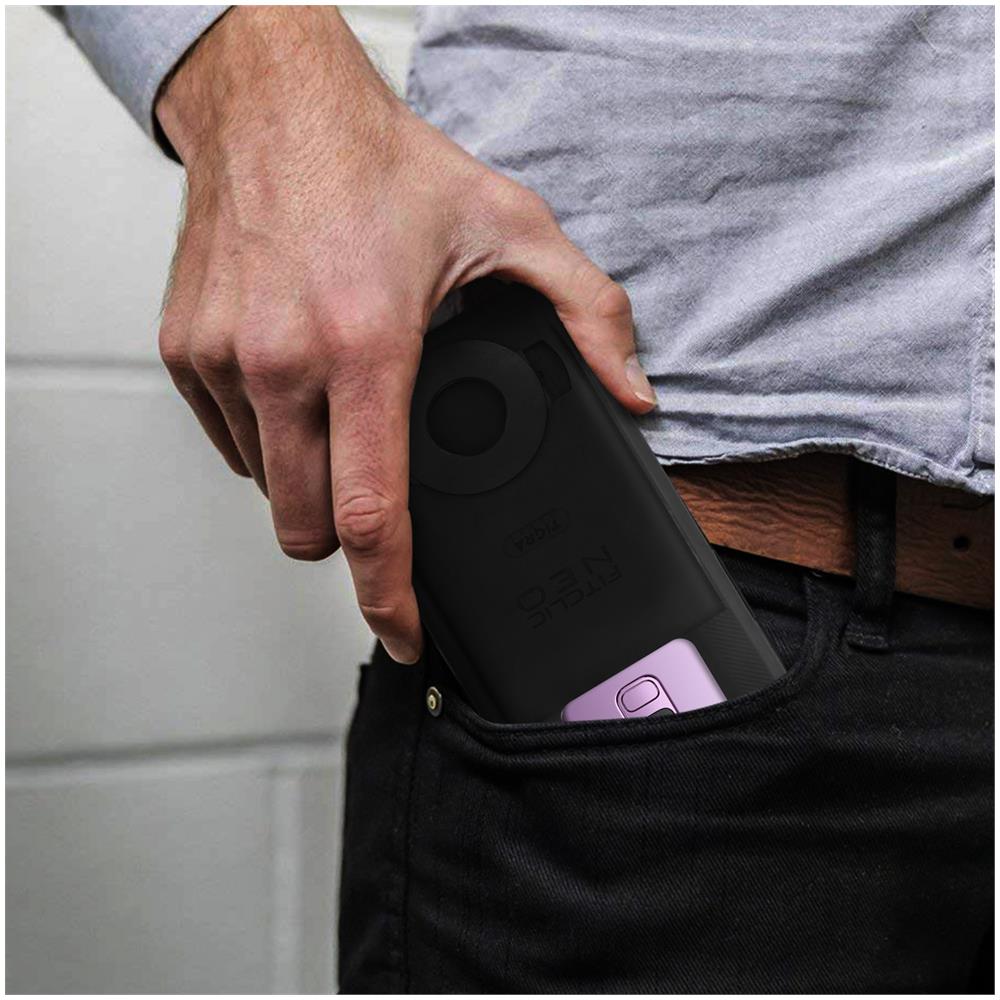 Cover Samsung Galaxy S8/9 Semi-rigida Magnetico / meccanico Fitclic Neo Tigra Nero - Foto 2