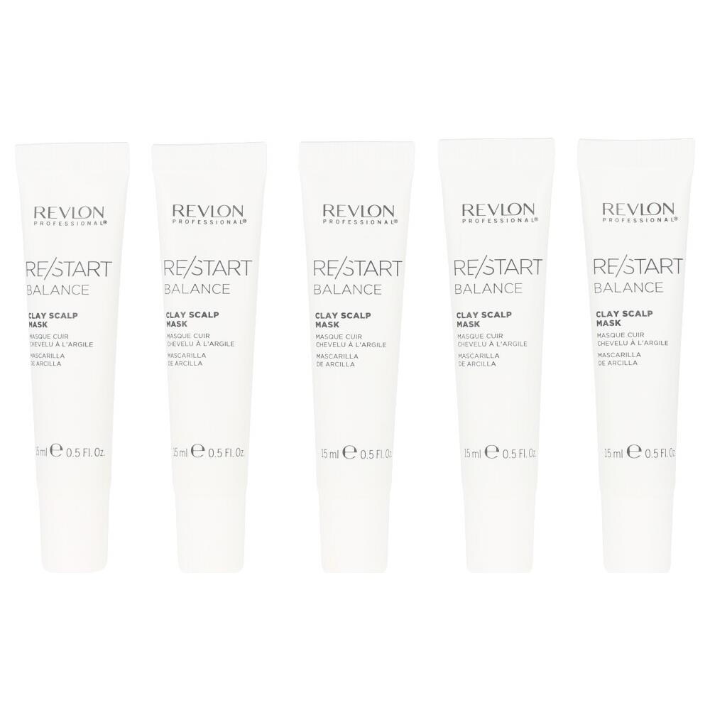 Restart Revlon Professional Maschera Purificante All'argilla Per Cuoio Capelluto - 10 X 15 Ml - Foto 1