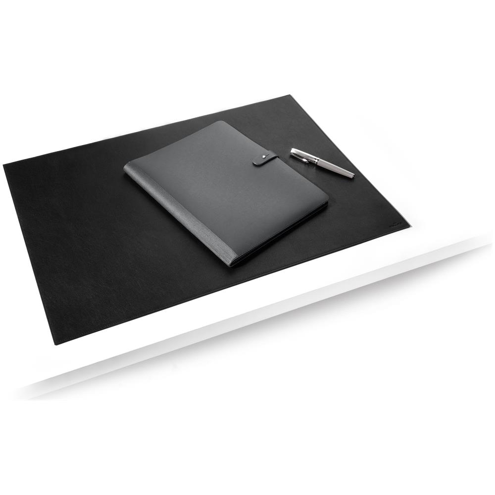 730501 - Sottomano In Pelle, Cucitura Decorativa, Fatto A Mano, Antiscivolo, Rivestimento Tessuto-non-tessuto, 650x450 Mm, Nero - Foto 2