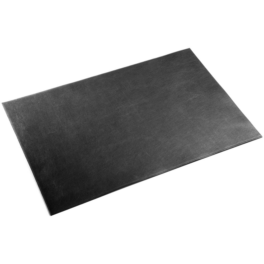 730501 - Sottomano In Pelle, Cucitura Decorativa, Fatto A Mano, Antiscivolo, Rivestimento Tessuto-non-tessuto, 650x450 Mm, Nero - Foto 1
