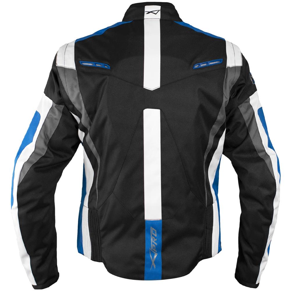 Giacca Lady Donna Tessuto Cordura Moto Protezione Manica Staccabile Blu S - Foto 2