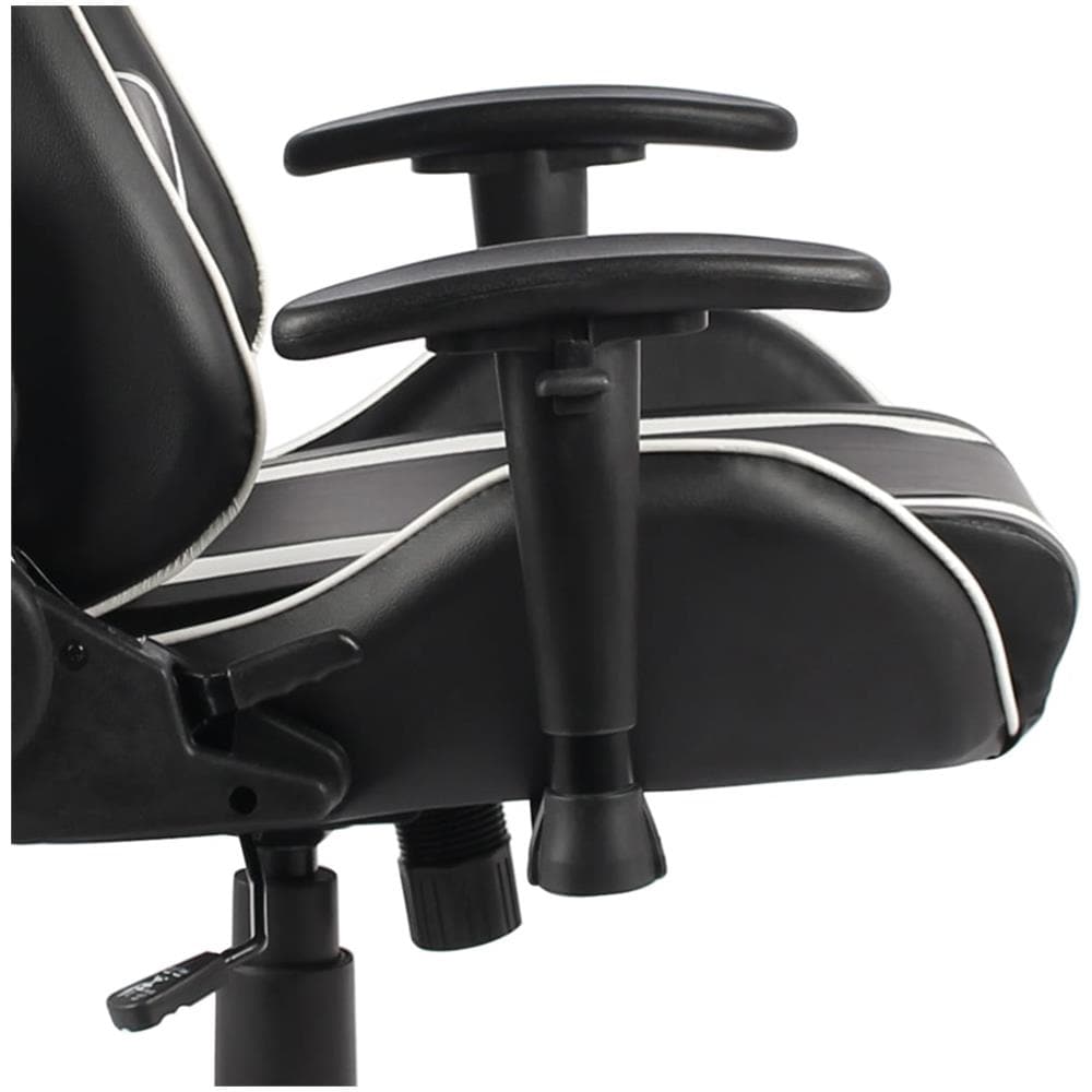 Sedia da Gaming Girevole Bianca in PVC - Foto 8