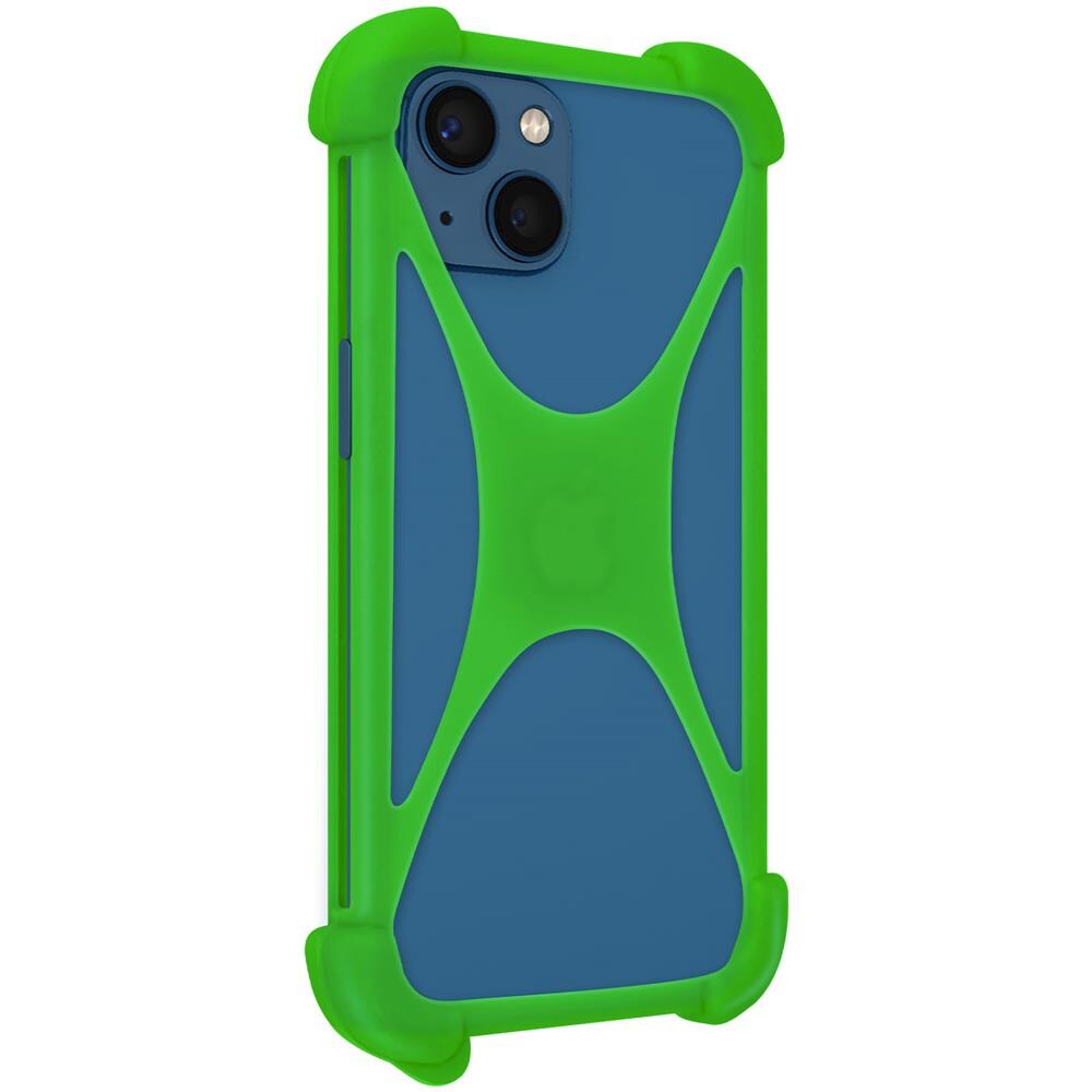 Cover Smartphone Fino A 6,7 Pollici Universale Gel Di Silicone Espandibile Verde - Foto 5