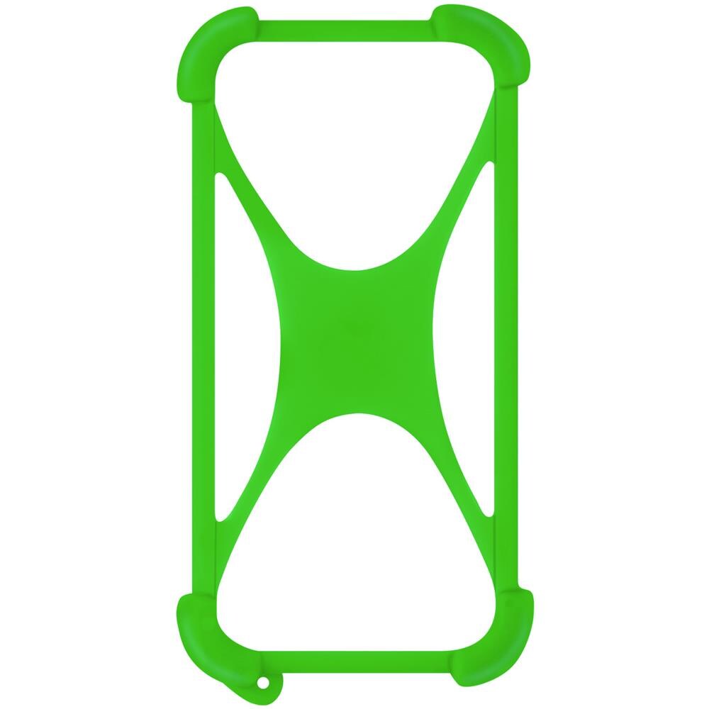 Cover Smartphone Fino A 6,7 Pollici Universale Gel Di Silicone Espandibile Verde - Foto 1