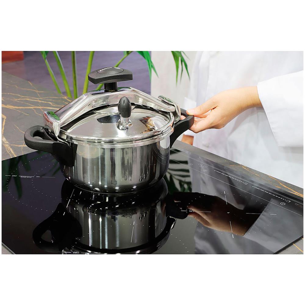 Clásica Bombe 6 Pentola A Pressione 6 L, Induzione, Acciaio Inox. 18/10, 3 Sistemi Di Sicurezza - Foto 8