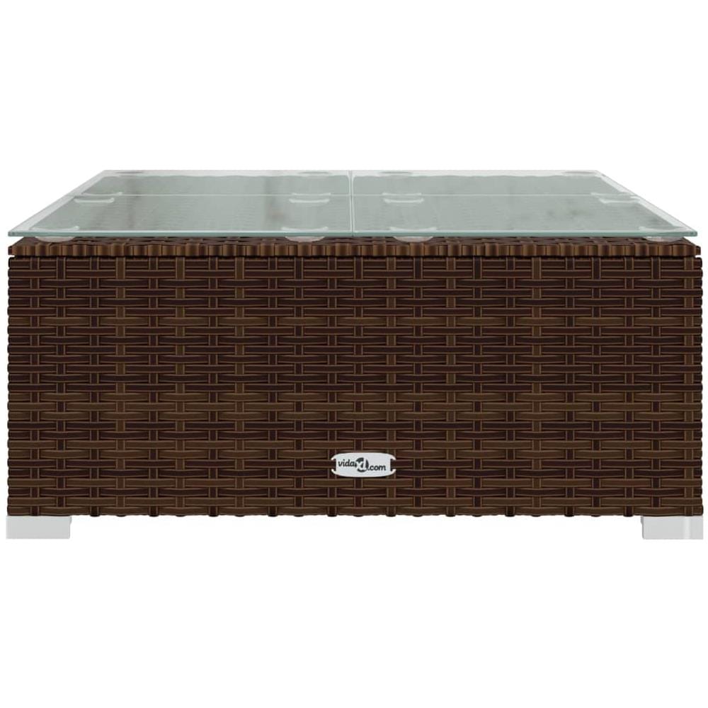 Set Divani Da Giardino 8 Pz Con Cuscini In Polyrattan Marrone - Foto 9