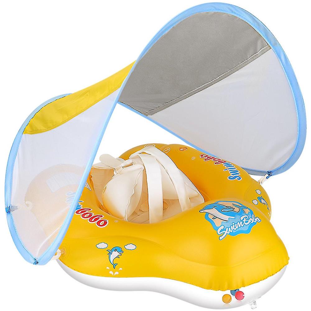 Galleggiante Da Piscina Per Bambini Con Baldacchino UPF 50 - Foto 2