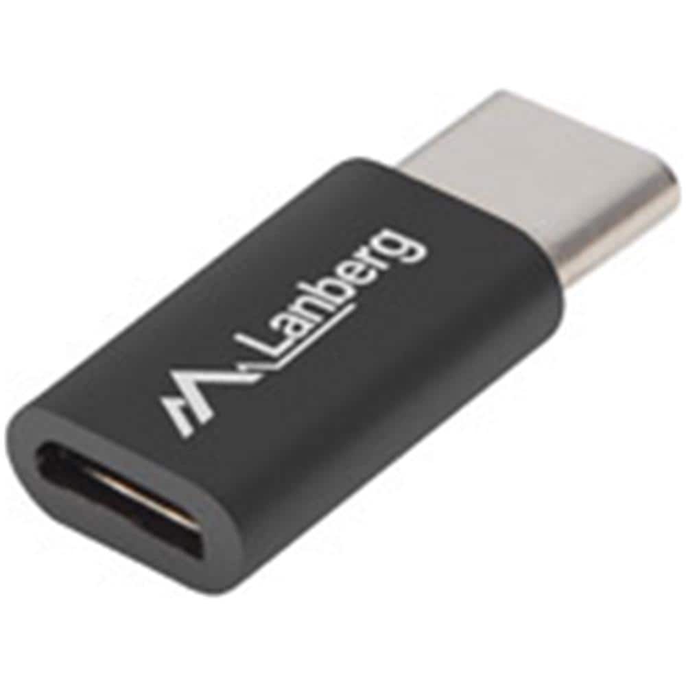 Adattatore Lanberg Microusb-b Femmina A Usb Tipo C 2.0 Maschio Nero - Foto 1