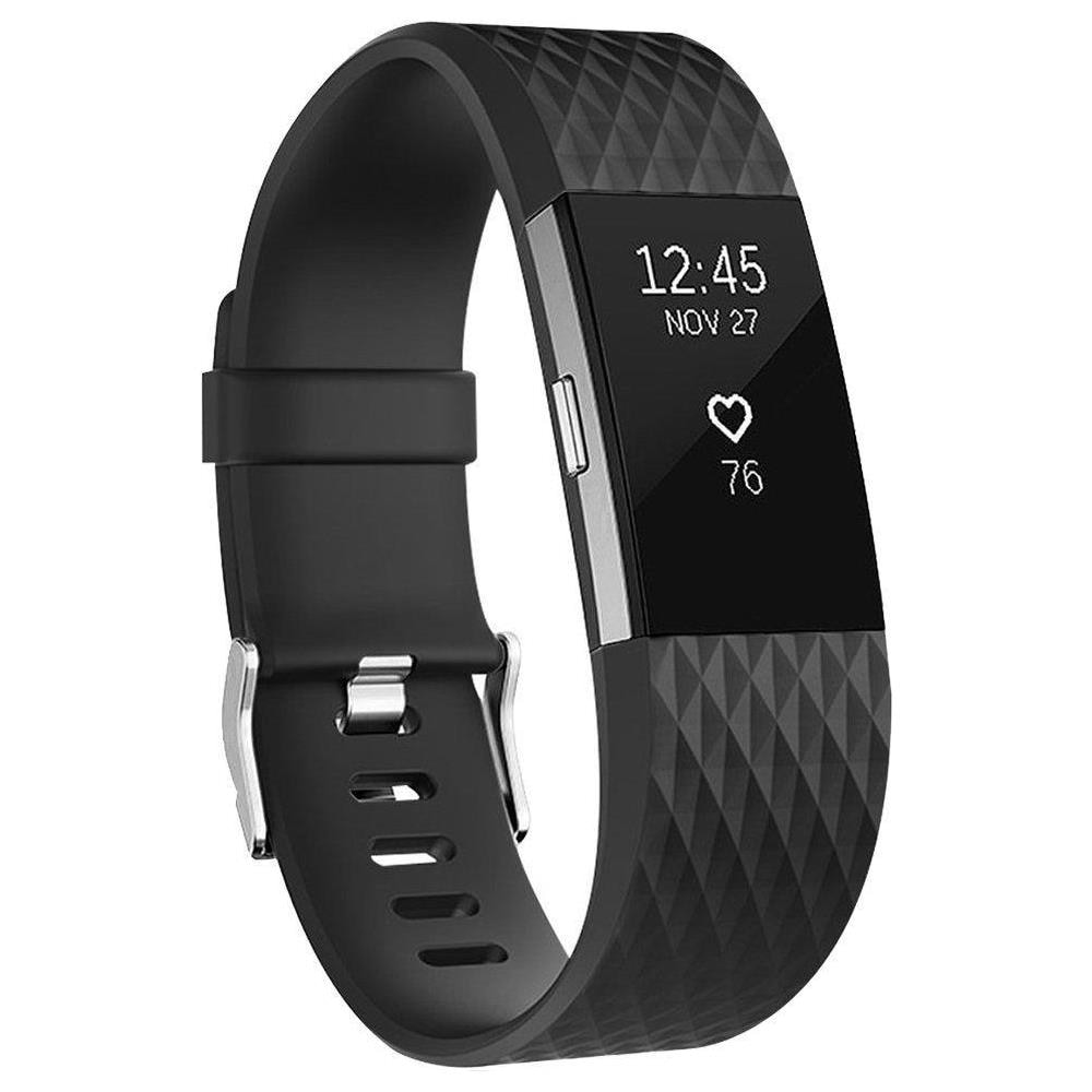 Bracciale Fitbit Charge 2 In Silicone Nero (l) - Foto 1