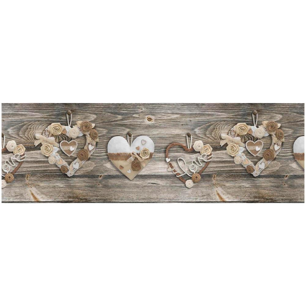 Tappeto Passatoia Cucina Antiscivolo Stampa Digitale Disegno Cuori Pizzo 50x180 Pizzo - Foto 2