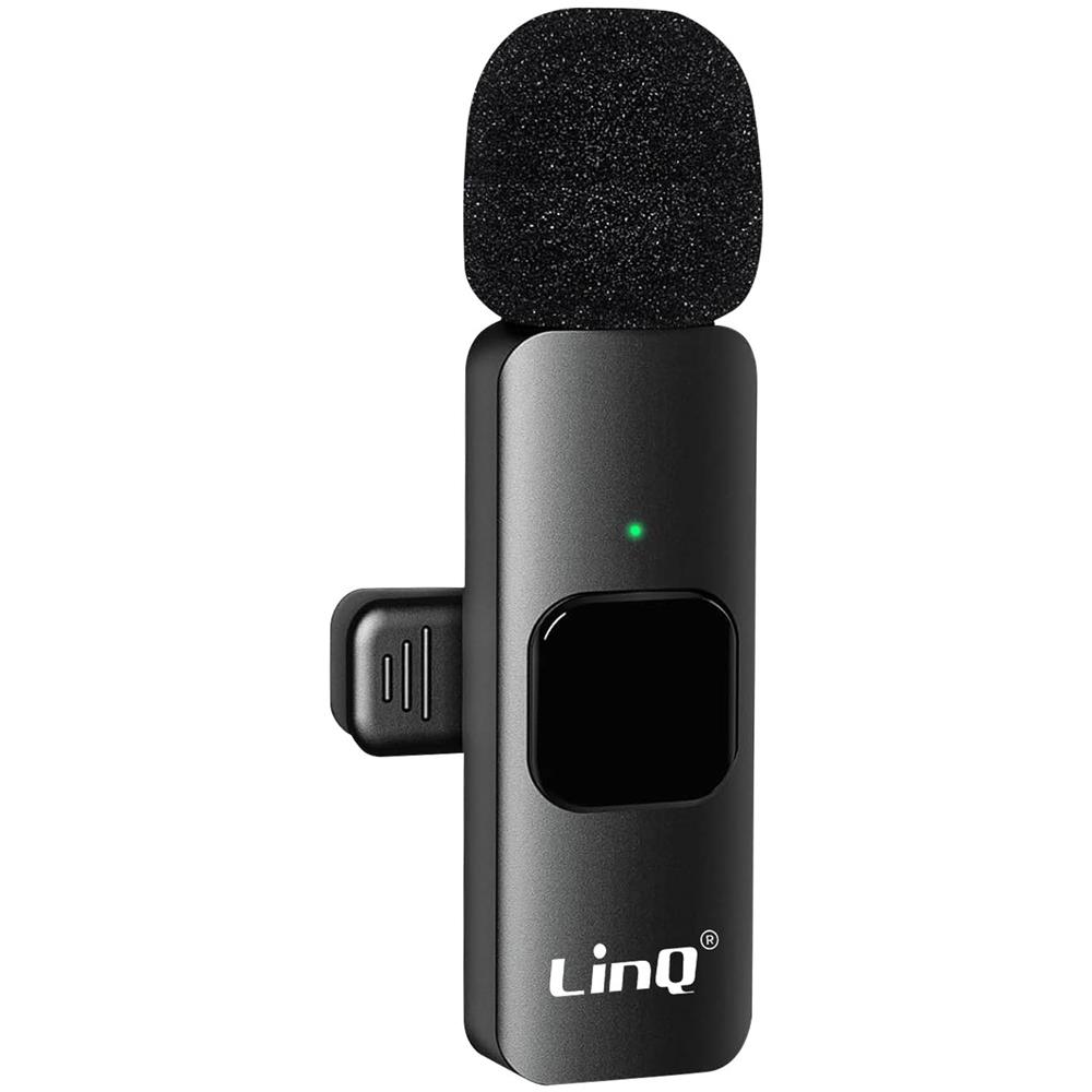 Microfono Wireless Riduzione Rumore Adattatori Usb-c E Lightning Linq Nero - Foto 2