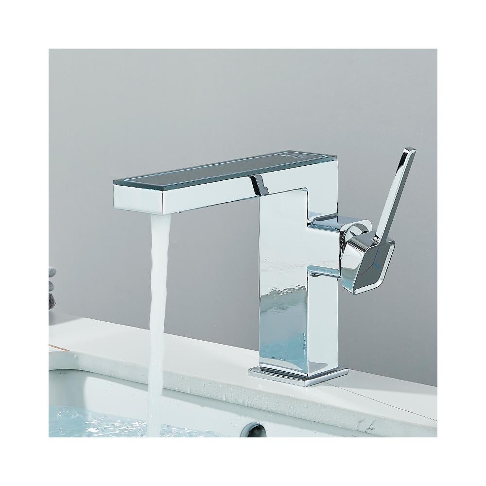 Rubinetto per lavabo da bagno, Blackswan, tipo M342, modello cromato, con display digitale, dimensioni 20,3 cm - Foto 4