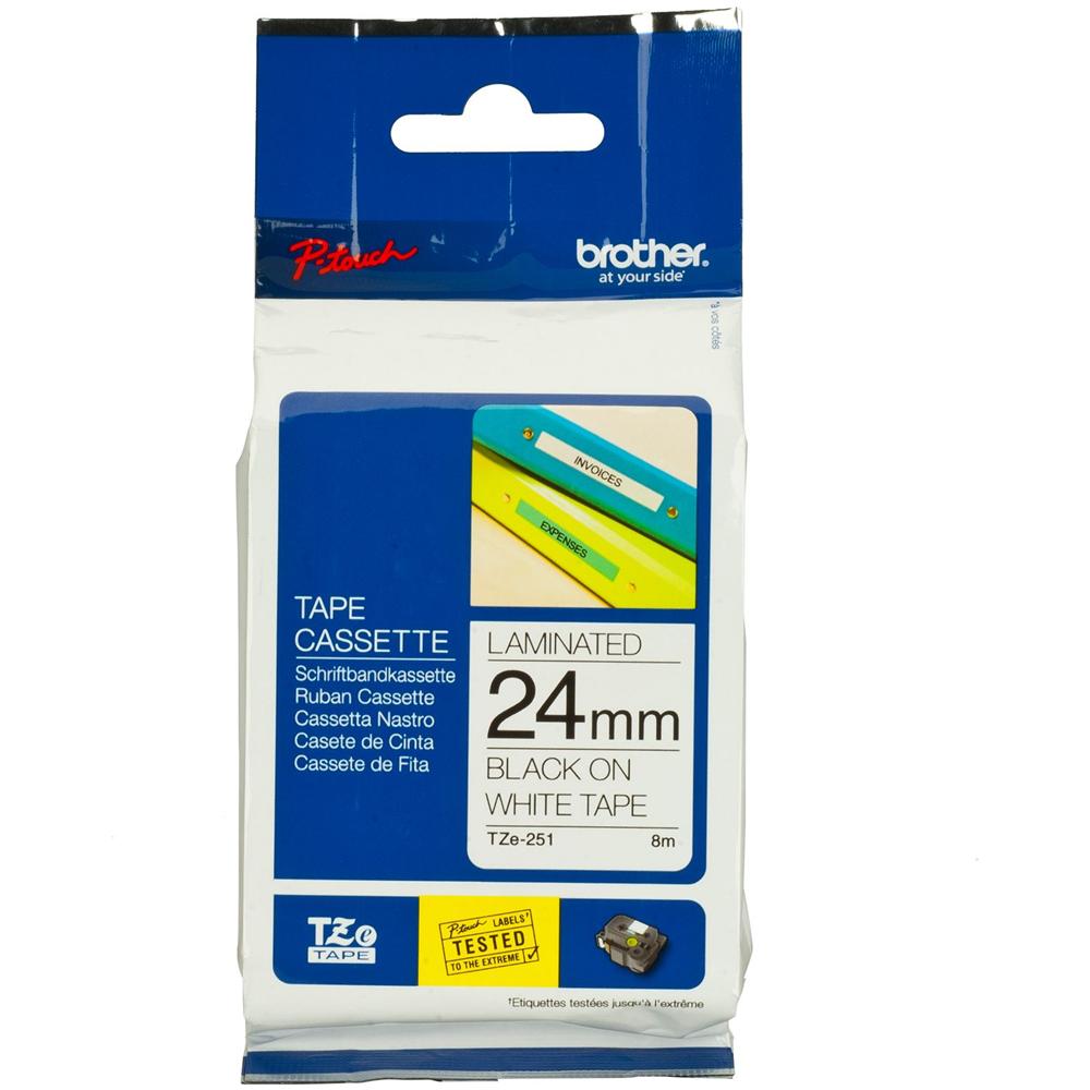 Nastro serie TC da 12 mm Giallo fluo / Nero - Foto 1