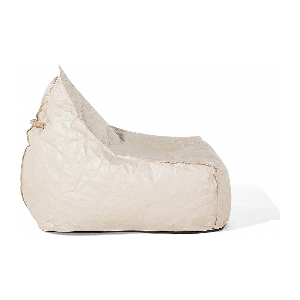 Poltrona Sacco In Poliestere Beige Drop - Foto 2