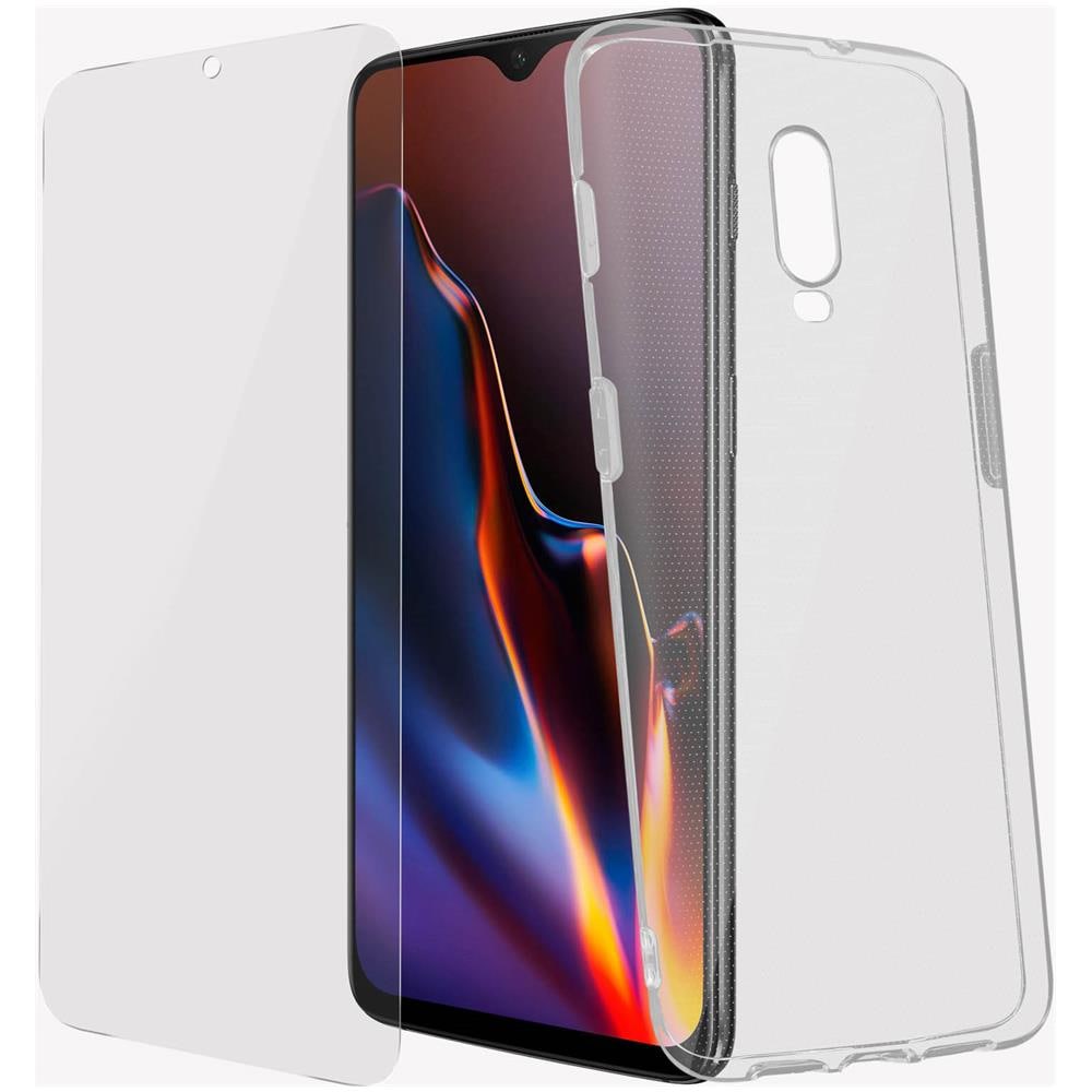 Cover + Pellicola Vetro Temperato Trasparente Oneplus 6t - Foto 2