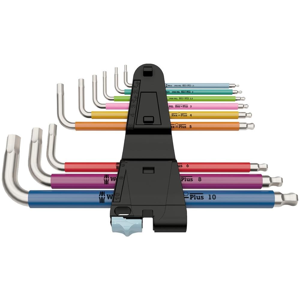 3950 SPKL / 9 SM angolo Set di chiavi Multicolour Sistema Metrico, acciaio inossidabile, 9 pezzi, 1 pezzo, 05022669001 - Foto 2