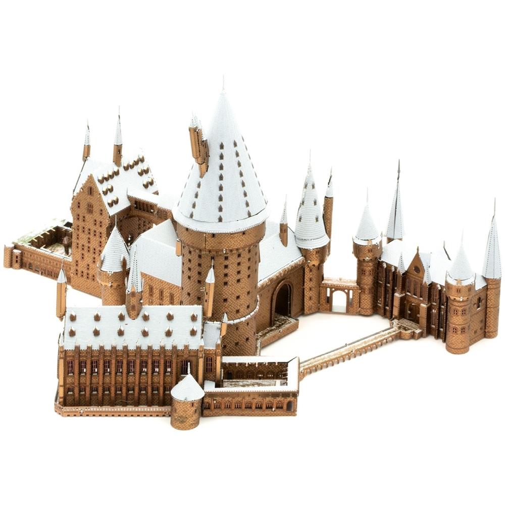 Fascinations Metal Earth Hogwarts In Snow Puzzle In Metallo 3d - Foto 2