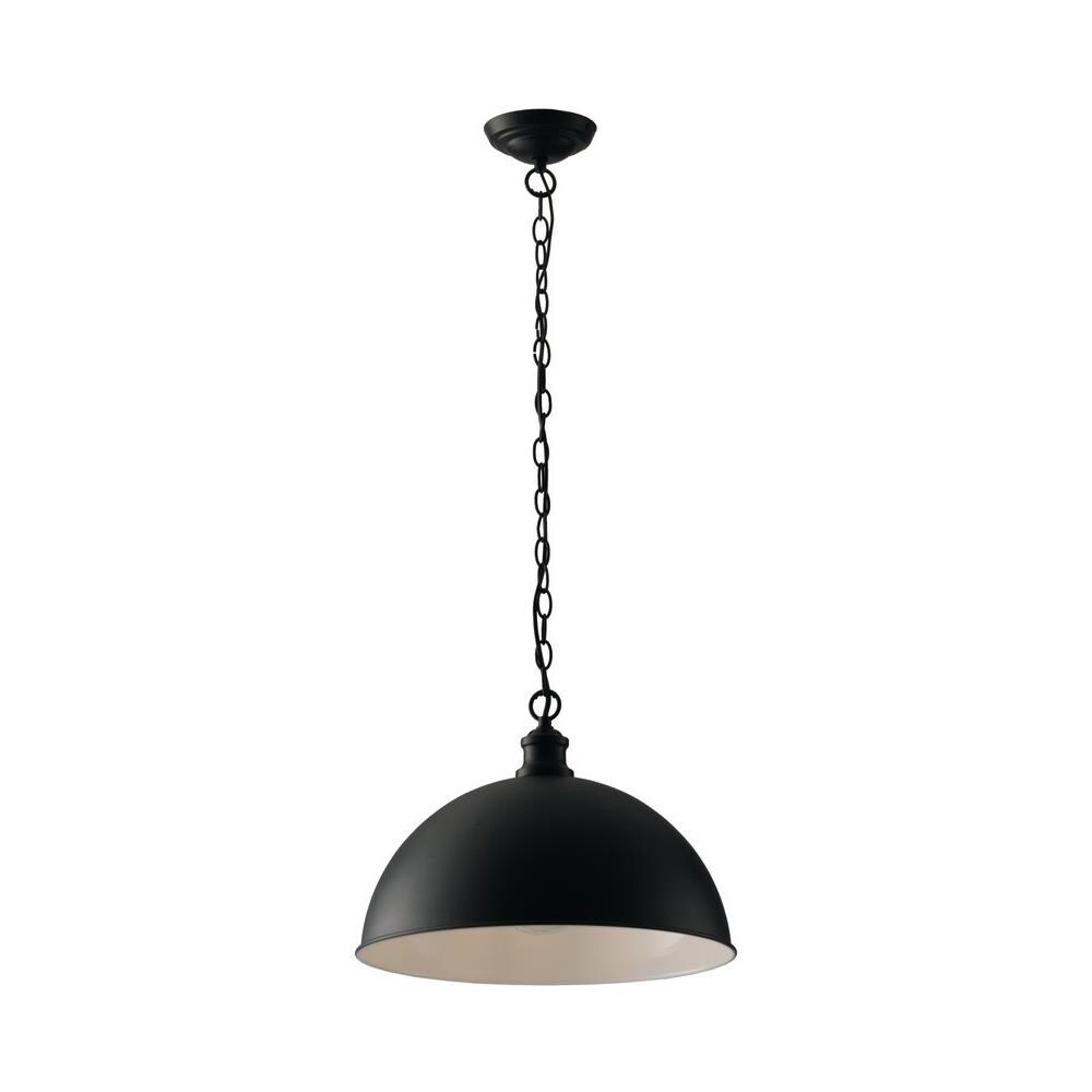 Lampada A Sospensione Dome Bar, Nero Bianco, E27 - Foto 1