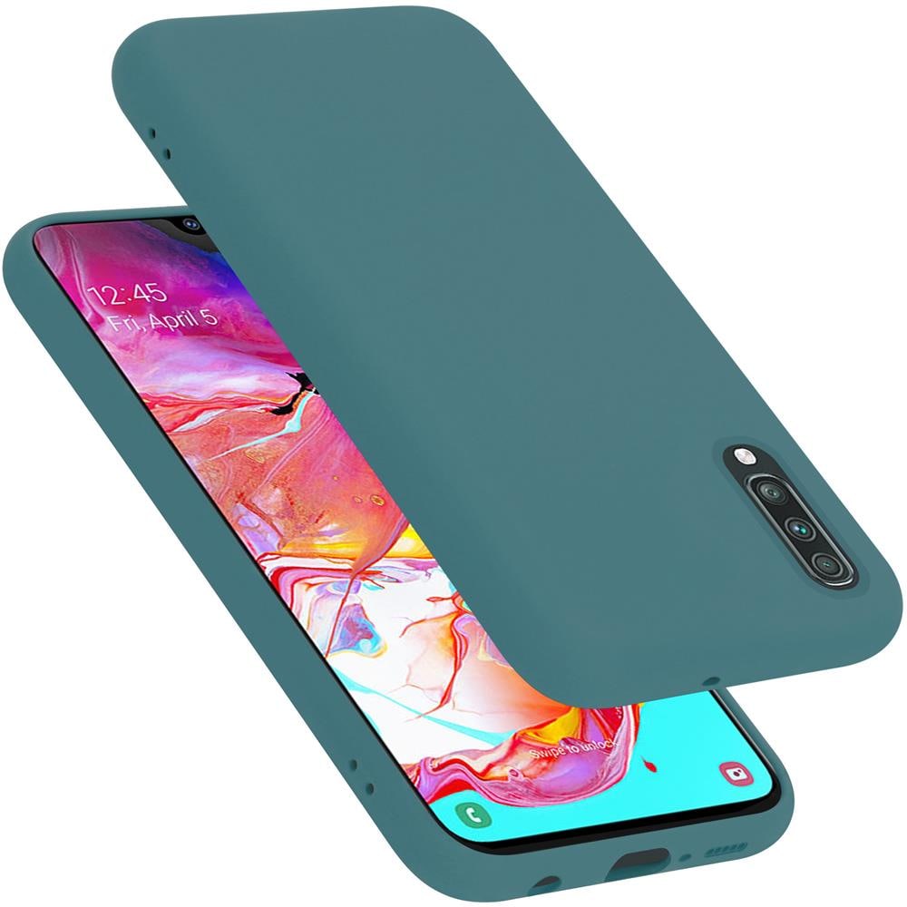 Custodia Compatibile Con Samsung Galaxy A70 / A70s In Liquid Verde - Coperchio Protettivo In Silicone Tpu Flessibile - Foto 1