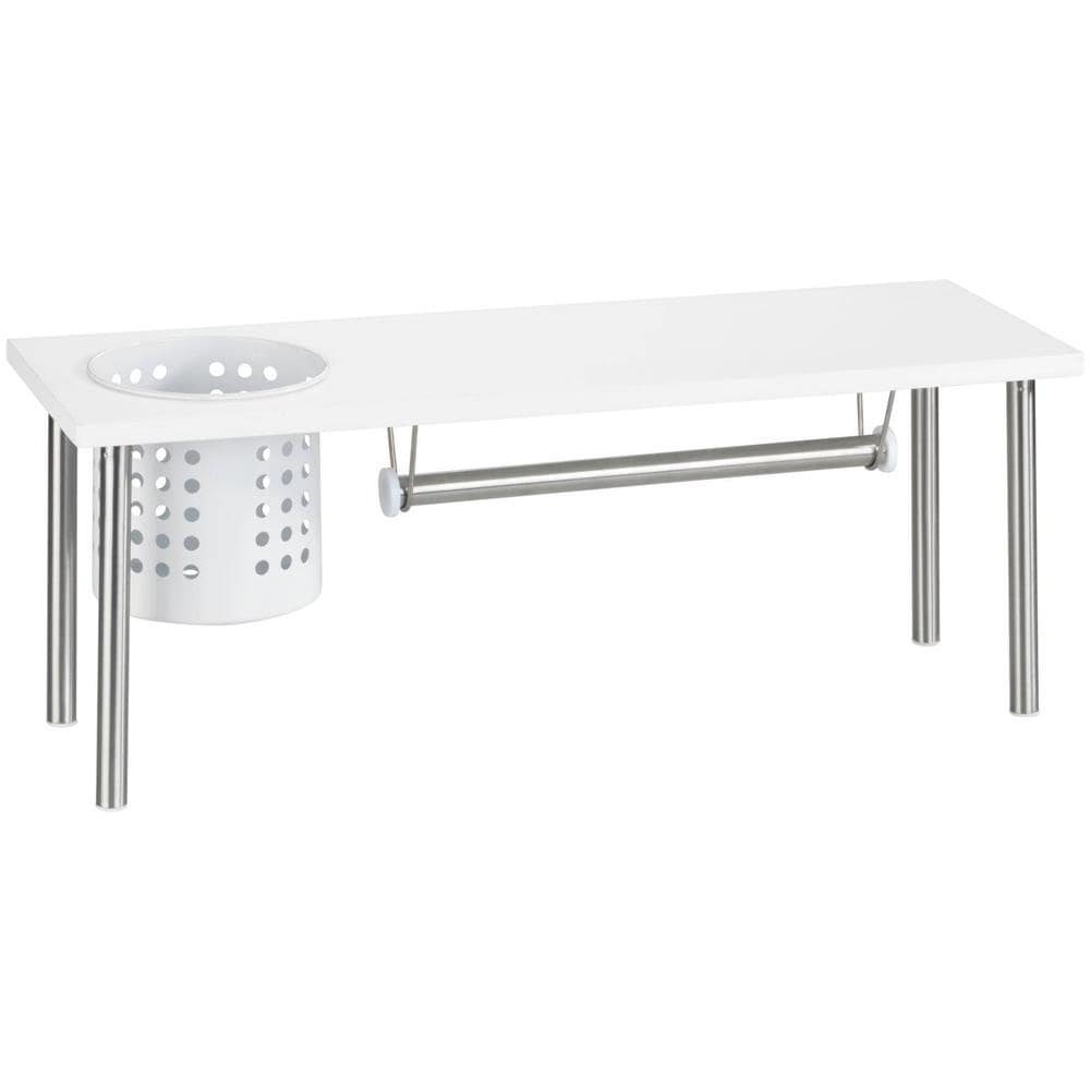 Mensola Da Cucina Con Porta Salviette Blanco, Bianco, - Foto 1